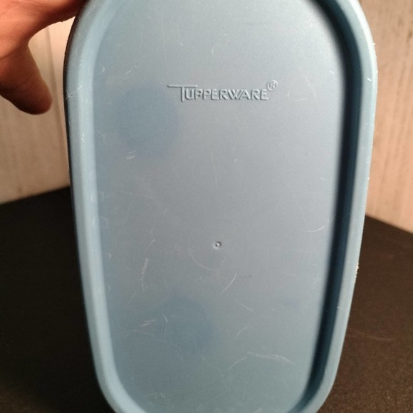 Tupperware Modular Mate Oval 3  #1613 w/  Lt. blue seal #1616 vintage  (E4) - Picture 6 of 11